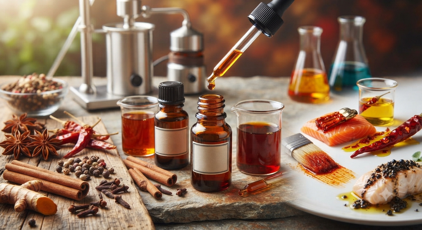 Brown spice powder for oleoresin extraction